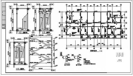 3层框架办公楼结构设计CAD施工图纸 - 4