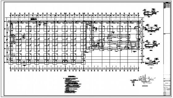 框架剪力墙地下车库结构设计CAD施工图纸 - 2