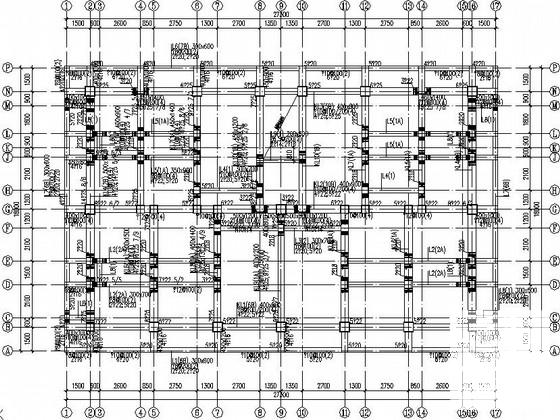 自建移民房框架结构CAD施工图纸（抗震不设防，桩基础） - 2