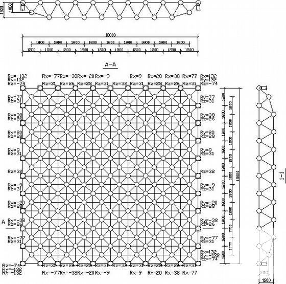 单层框架通风井机房结构图纸(7度抗震)(车间平面图) - 3