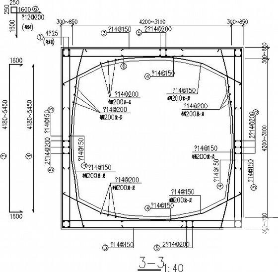 单层框架通风井机房结构图纸(7度抗震)(车间平面图) - 4