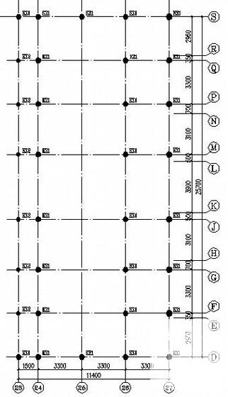 2层仿古长廊结构CAD施工图纸(楼梯配筋图) - 3