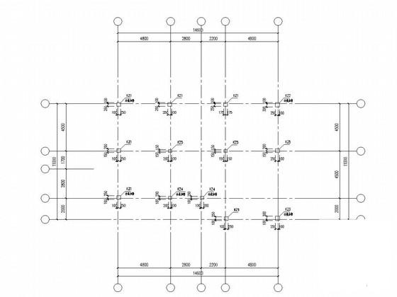 上两层框架结构办公楼结构图纸（7度抗震，桩基础） - 2