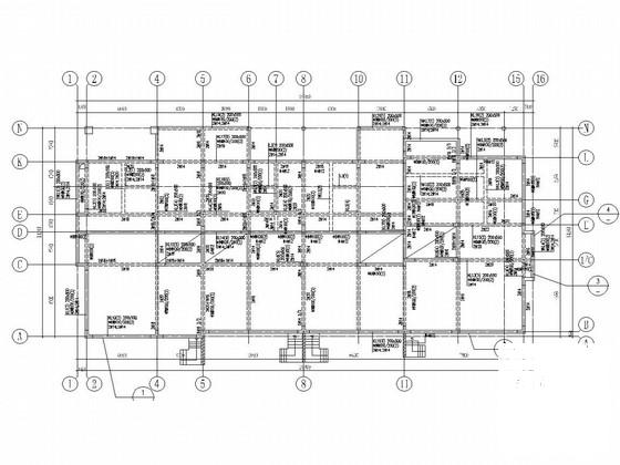 地上3层框架别墅结构图（独立基础，9页施工图纸） - 2