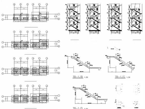 地上3层框架别墅结构图（独立基础，9页施工图纸） - 5