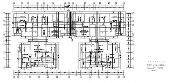 16层筏形基础剪力墙住宅楼结构设计CAD施工图纸 - 1
