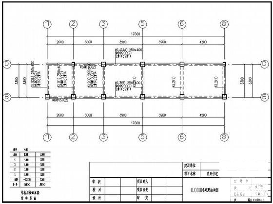 5层独立基础底框住宅楼结构设计CAD施工图纸 - 3