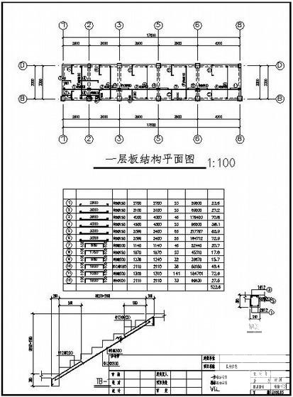 5层独立基础底框住宅楼结构设计CAD施工图纸 - 4