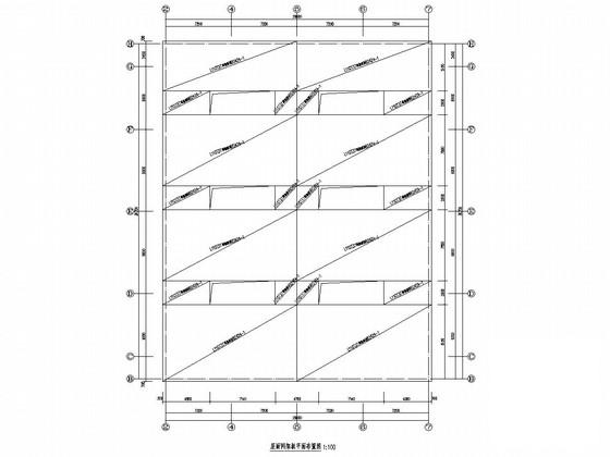 风雨操场屋顶网架结构CAD施工图纸 - 4