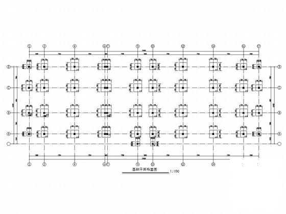两层框架结构生产系统综合楼结构施工图纸（6度抗震） - 1