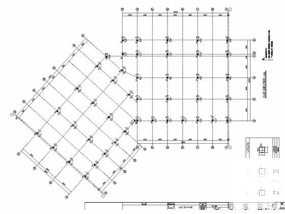 上2层框架结构住宅楼结构CAD施工图纸（高7.8米） - 1