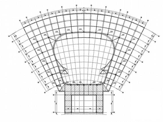 双向桁架钢屋盖结构CAD施工图纸 - 1