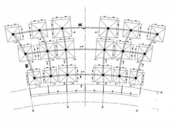 双向桁架钢屋盖结构CAD施工图纸 - 3