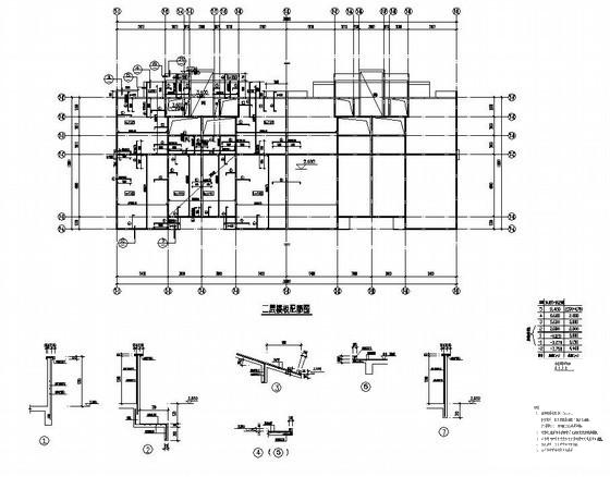 5层剪力墙结构筏形基础别墅结构设计CAD施工图纸 - 3