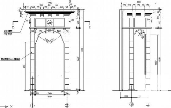 玻璃幕墙改造工程结构CAD施工图纸 - 2