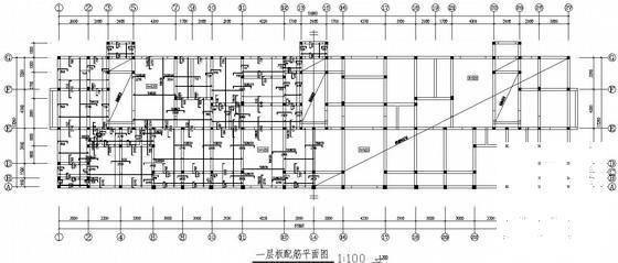 6层条形基础带阁楼框架住宅结构设计CAD施工图纸(水泥土搅拌桩) - 1