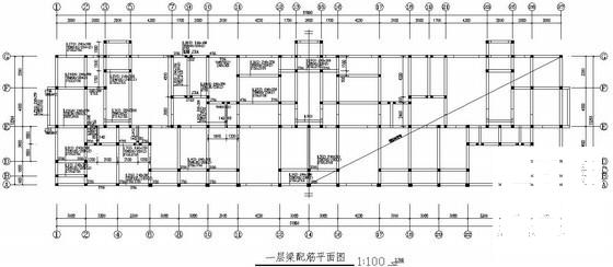 6层条形基础带阁楼框架住宅结构设计CAD施工图纸(水泥土搅拌桩) - 2