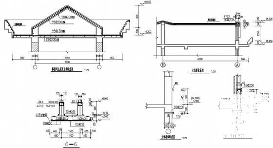6层条形基础带阁楼框架住宅结构设计CAD施工图纸(水泥土搅拌桩) - 4