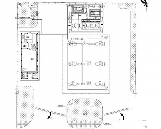 加油站电气设计CAD施工图纸（便利店）(自动监控系统) - 2