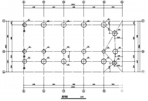 扩建二期工程框架结构主厂房结构设计CAD施工图纸 - 1