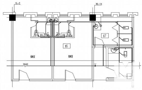 三甲医院给排水设计CAD施工图纸 - 3