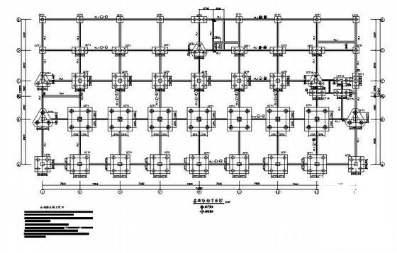 6层框架结构综合楼结构设计CAD施工图纸（7度抗震） - 1