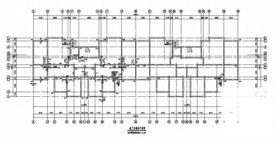 17层桩基础剪力墙安置房结构设计CAD施工图纸(地下室墙体) - 1