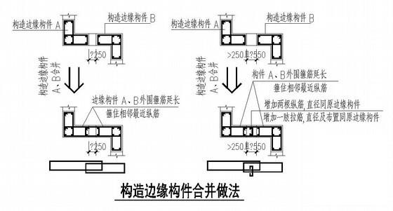 17层桩基础剪力墙安置房结构设计CAD施工图纸(地下室墙体) - 4