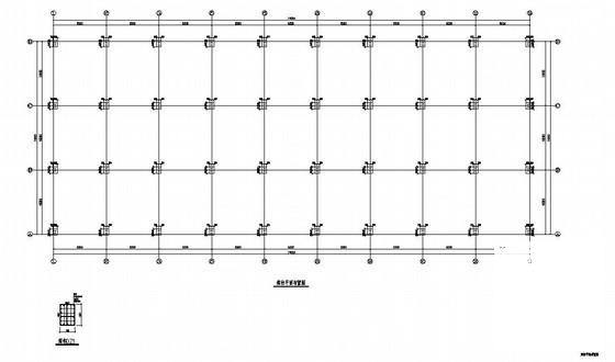 上两层钢框架结构CAD施工图纸（7度抗震，独立基础）(平面布置图) - 2