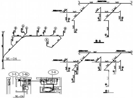 6层高级会所给排水设计CAD施工图纸 - 2