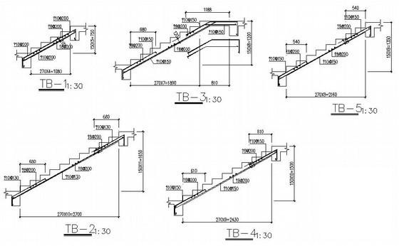 3层柱下独立基础框架结构办公楼结构设计CAD施工图纸 - 4