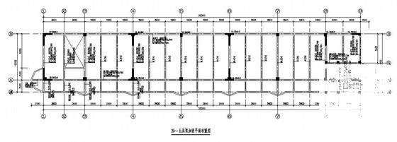 5层框架结构教学楼加固设计图纸（7度抗震）(平面布置图) - 3