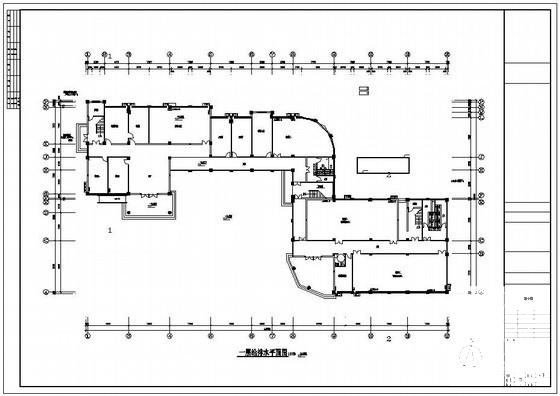 学校5层综合楼给排水CAD施工图纸 - 1