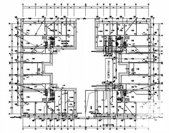 12层商住楼给排水CAD施工图纸(地下停车场) - 1