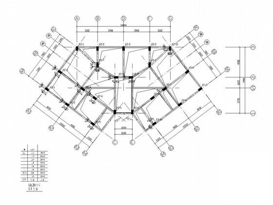 上6层框架结构棚户区结构改造CAD施工图纸（7度抗震）(灌注桩基础) - 3