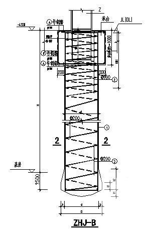 7层独立基础框架结构食堂结构设计CAD施工图纸 - 3