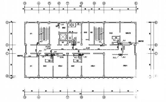 11层综合楼给排水CAD施工图纸(二类高层建筑) - 1