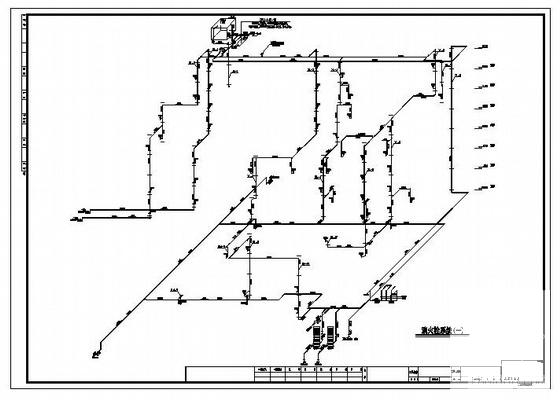 7层高校图书馆给排水CAD施工图纸(建筑面积) - 2