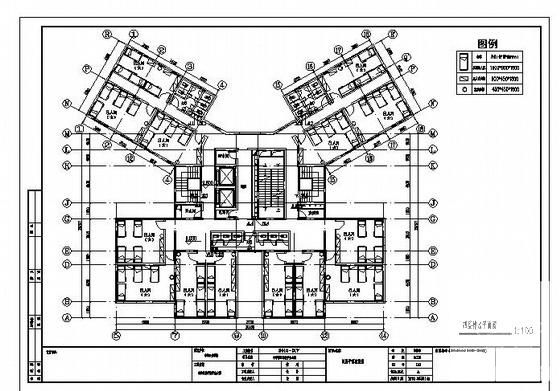 学校4层公寓楼给排水CAD施工图纸(室内污水管) - 3