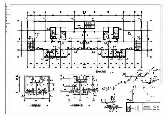 小区11层住宅楼给排水CAD施工图纸(室外消防系统) - 2