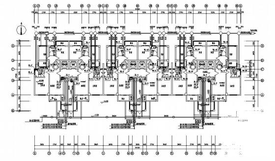 17层住宅楼给排水CAD施工图纸(建筑面积) - 1