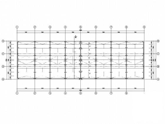 底部框架屋顶门式刚架结构原料仓库结构设计CAD图纸 - 3