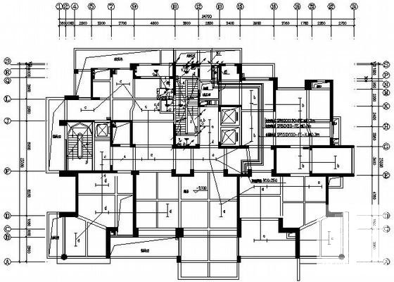 21层度假区高层住宅楼电气图纸（A型） - 1