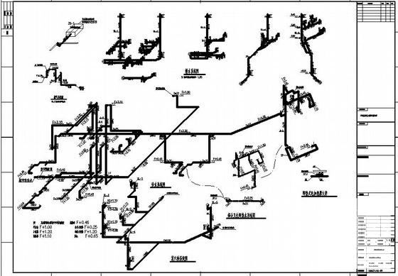 公园监控中心装饰工程给排水CAD施工图纸(喷淋系统设计) - 3