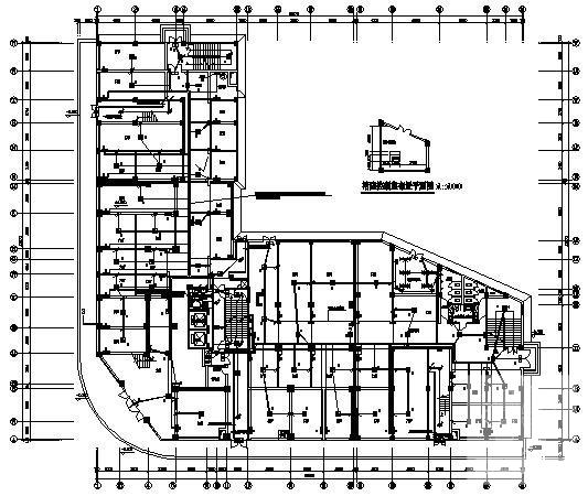 19层钢筋混凝土结构商住楼电气CAD施工图纸（二级负荷） - 1