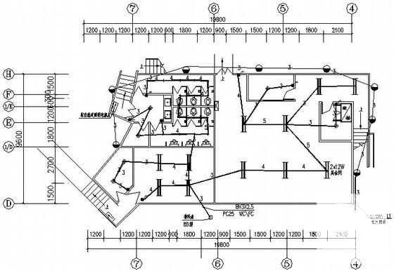 钢结构广场电气改造工程CAD施工图纸 - 1