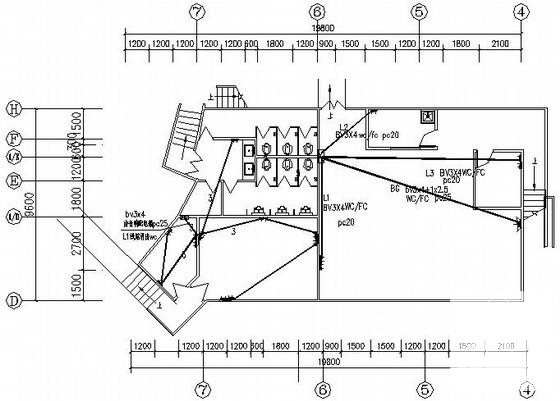 钢结构广场电气改造工程CAD施工图纸 - 2