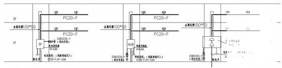 两层服务站大楼电气CAD施工图纸（三级负荷） - 4