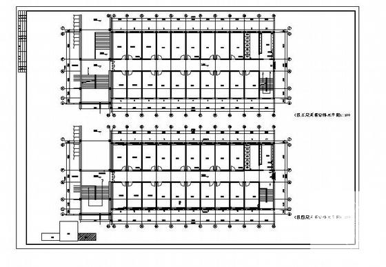 高中食堂宿舍多功能厅给排水CAD施工图纸(消火栓系统) - 2