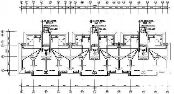 上6层民用住宅楼电气CAD施工图纸（三级负荷，第三类防雷） - 2